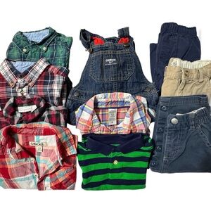 Baby Boy Clothing Bundle 12M 12–18M Carter’s Gap OshKosh LL Bean 10 Pieces